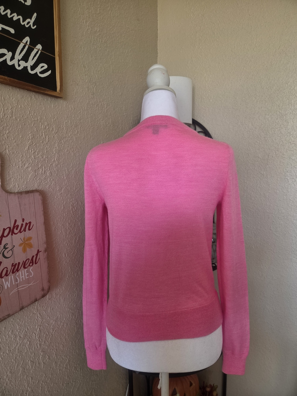 J. Crew Pink Scoopneck Lightweight Sweater - Picture 3 of 8